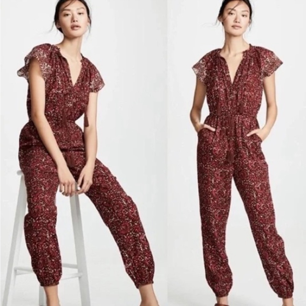 ULLA JOHNSON Terra Jumpsuit in Henna sz 6